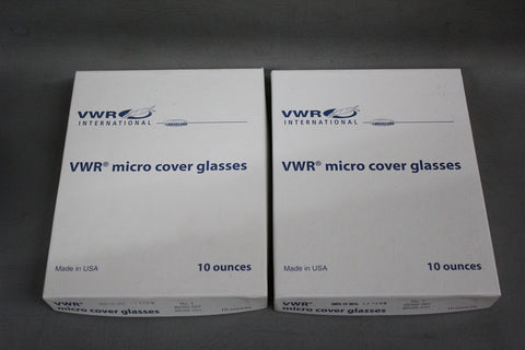 18 NEW VWR 1 OUNCE MICRO COVER GLASS 22X22mm 48366 067
