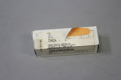 NEW PARKER CHECK VALVE 8Z-C8L-5-T-SS