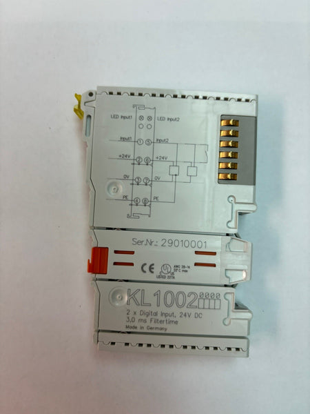 BECKHOFF KL1002 2x Digital Input Module 24V 29010001