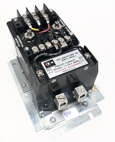 Cutler Hammer D60LA0 Adjustable Current Relay D60LT D60LT3 Ser A2 