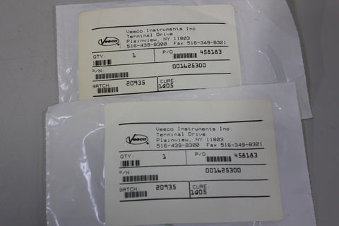 2  Veeco 001625300 Gasket Seal Seals O Ring -253F/TFE/C
