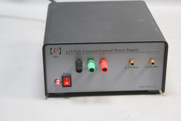 NEW FOCUS +/- 15V CURRENT LIMITED POWER SUPPLY 0901
