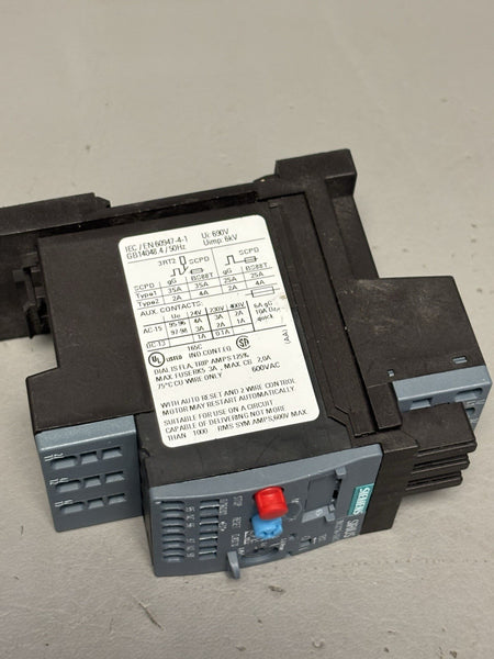Siemens 3RU2116-0GC1 Thermal Overload Relay SIRIUS 3RU2 Series