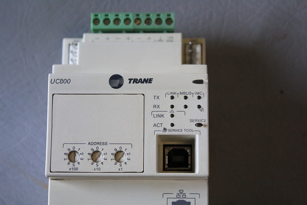 TRANE CHILLER CONTROL MODULE UC800 X13651144-01 REV. G