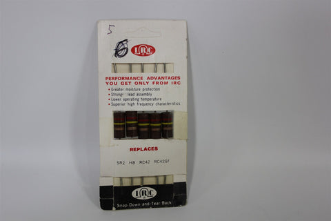 5 NOS IRC CARBON COMPOSITION RESISTORS SR2 HB RC42 RC42GF 120 K 2 WATT 5% 