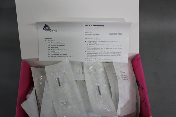 BOX OF 24 NEW MILTENYI BIOTEC MACS MS COLUMNS 130-042-201