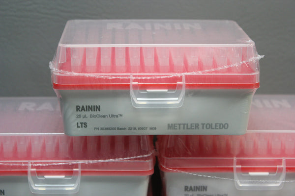 LOT OF 5 Mettler Toledo Rainin REF 30389200 20uL BioClean Ultra Tips