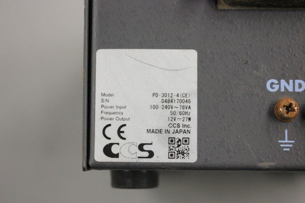CCS CHANNEL LED LIGHT SOURCE POWER SUPPLY  PD-3012-4 (CE)