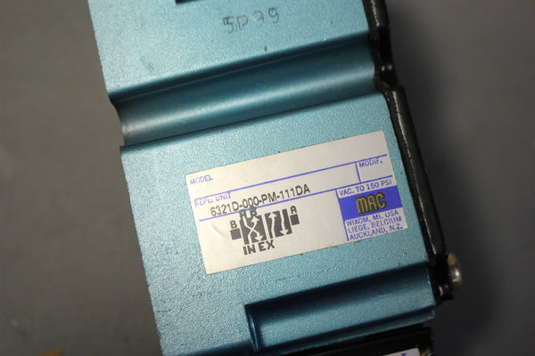 NEW MAC SOLENOID VALVE 6321D-000-PM-111DA