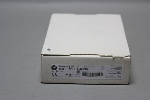 1 NEW BOX OF 50 ALLEN BRADLEY PUSH IN TERMINAL BLOCKS 1492-PG4 SER. A