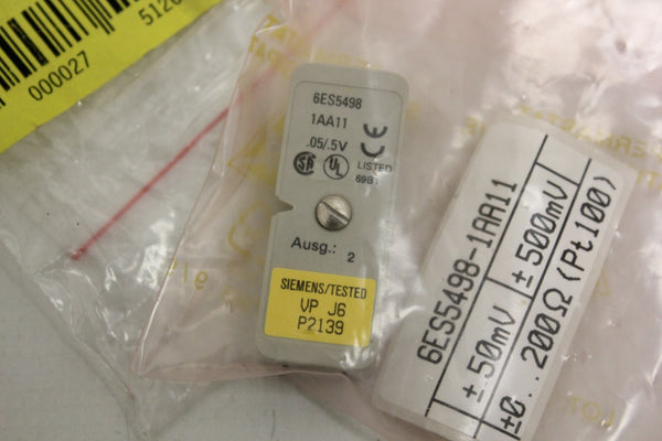 SIEMENS 6ES5498-1AA11 Analog Input Module Measuring Range 