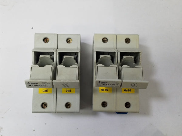 2 GOULD FUSE HOLDERS US3J2 ULTRASAFE 600V