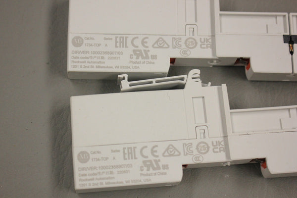 LOT OF 2 ALLEN BRADLEY 1734-TOP SER A TERMINAL MOUNTING BASES