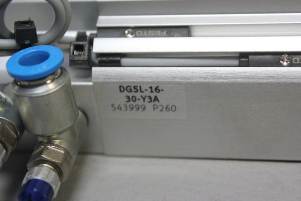 FESTO GUIDED CYLINDER PNEUMATIC MINI SLIDE DGSL-16-30-Y3A