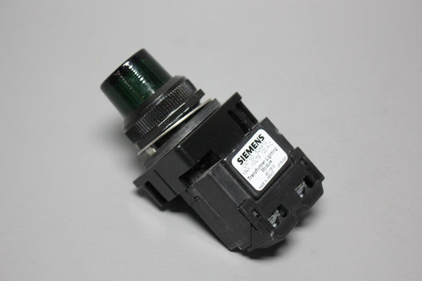 SIEMENS GREEN PILOT INDICATOR LIGHT, TRANSFORMER 52BL5G3 W/52AATG