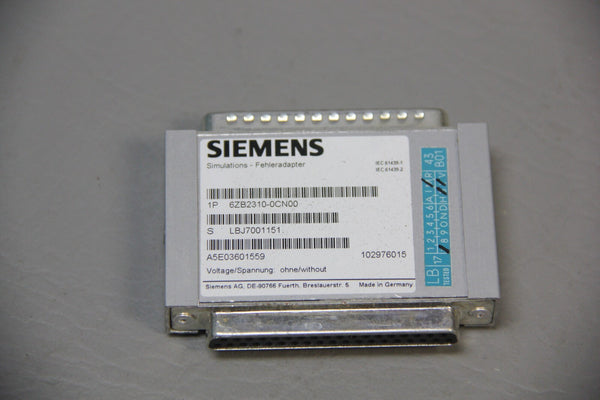 SIEMENS SIMULATION ERROR ADAPTER 6ZB2310-0CN00 FOR S7-1500 training