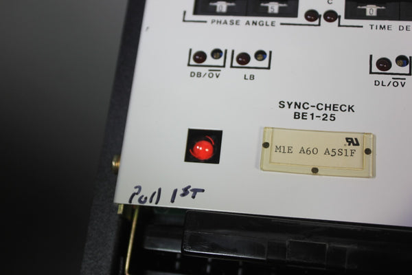 NEW BASLER SOLID STATE PROTECTIVE RELAY SYNC-CHECK BE1-25