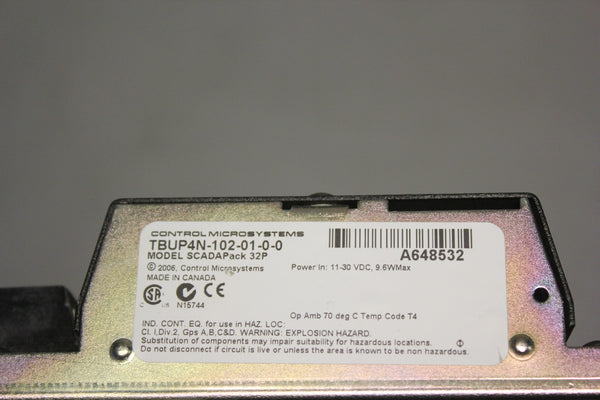 UNUSED SCHNEIDER ELECTRIC SCADAPACK 32P CONTROLLER TBUP4N-102-01-0-0