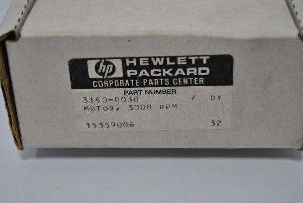  IN BOX VINTAGE HP 3000RPM FAN MOTOR 3140-0030 115V  (S17-2-3D)
