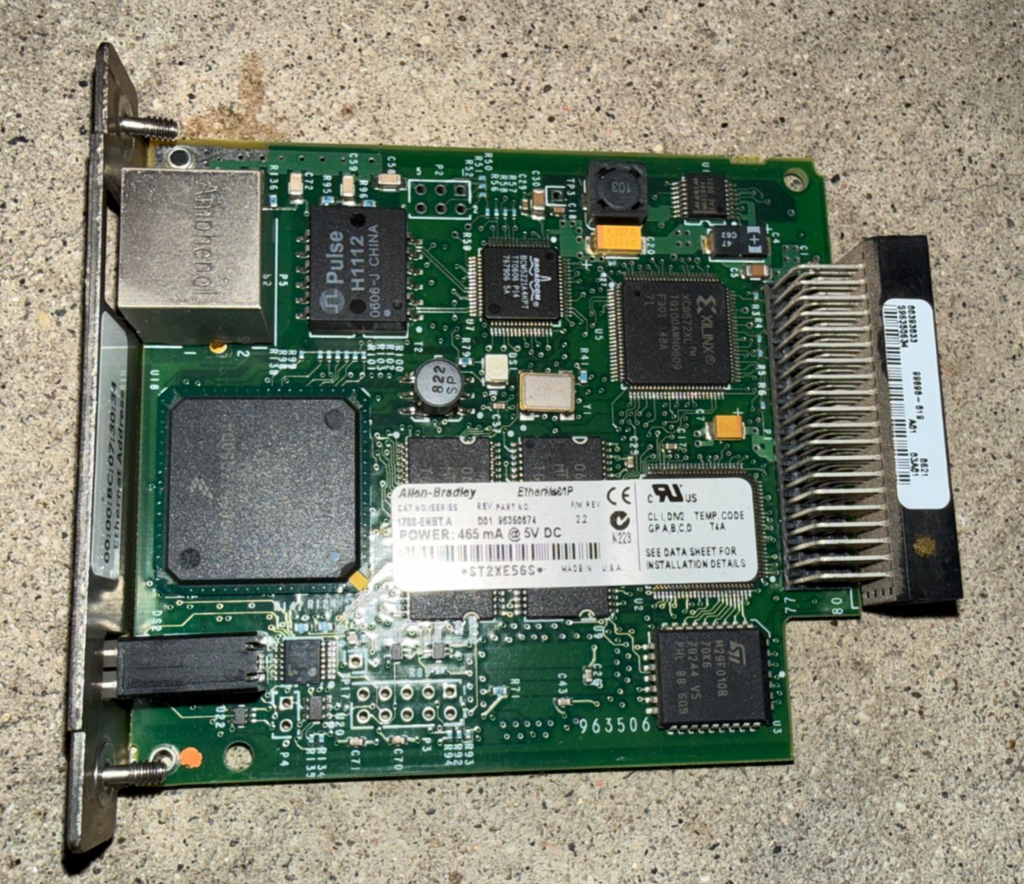 ALLEN BRADLEY FLEX I/O ETHERNET CONTROL MODULE 1788-ENBT Series A FW 2.2
