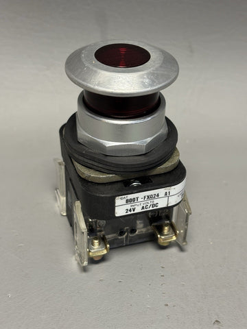 Allen-Bradley 800T-FXQ24 24V Red Illuminated Push Pull Button