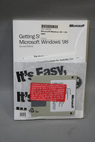 MS MICROSOFT WINDOWS 98 SE SECOND EDITION FULL OPERATING SYSTEM WIN 98 SE
