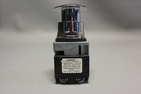 SIEMENS 52PP2G3AB GREEN MUSHROOM  HEAD ILUMINATED PUSH & PULL BUTTON