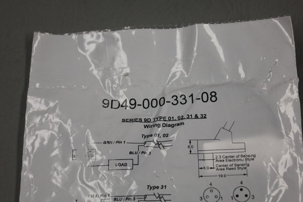 NEW FABCO-AIR 9D49-000-331-08 MAGNETIC POSITION SENSOR