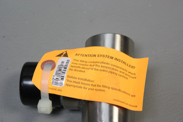 NEW GF SIGNET 316 SS STAINLESS STEEL THREADED TEE WITH PDF INSERT CR4T010