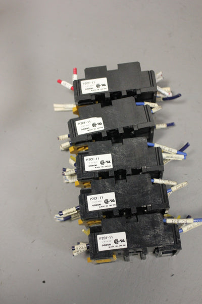 LOT OF 10  OMRON RELAY BASES  P2CF-11
