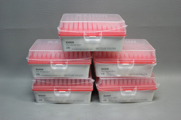 LOT OF 5 Mettler Toledo Rainin REF 30389200 20uL BioClean Ultra Tips