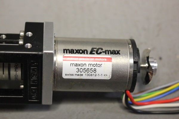MISUMI LX20 LINEAR STAGE ACTUATOR W/ MAXON 305658 MOTOR