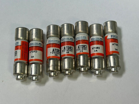 7- Ferraz Shawmut  ATDR3 3A 600V TIME DELAY Fuse Class CC