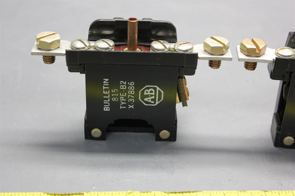 2 ALLEN BRADLEY OVERLOAD RELAY 815 B2 X-37866   (S24-1-60)