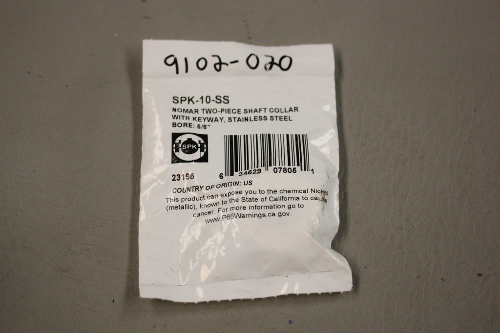 NEW RULAND SPK-10-SS NOMAR TWO SHAFT COLLAR