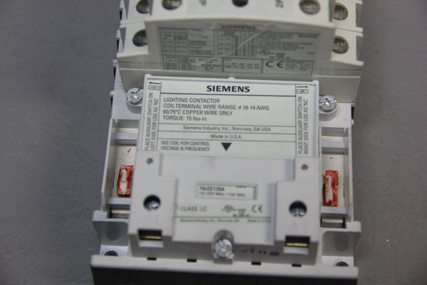 SIEMENS LIGHTING CONTACTOR 75LCC120A WITH 6 49LCPP2A MODULES