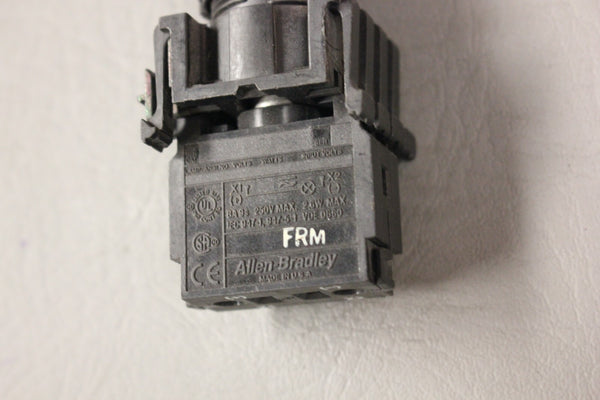 ALLEN BRADLEY RED ILLUMINATED PUSH BUTTON 800E-4D0 SER A