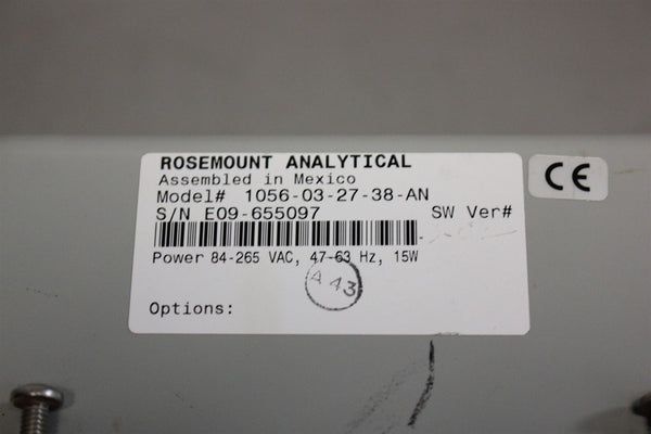 EMERSON/ROSEMOUNT DUAL CHANNEL TRANSMITTER 1056-03-27-38-AN #2