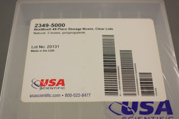 USA SCIENTIFIC 2349-5000 BESTBOX 49-PLACE STORAGE BOXES