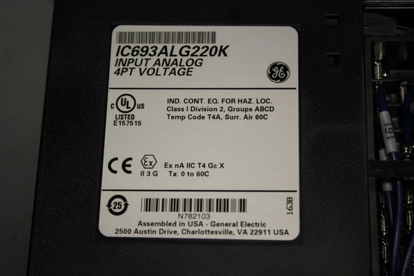 GE PLC MODULE IC693ALG220K