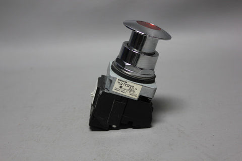SIEMENS RED ILLUMINATED MUSHROOM HEAD PUSH PULL BUTTON 52PP2L2 W/52AAIL2