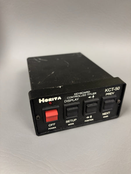 Horita KCT-50 Keyboard Controlled Titler Character Genrator