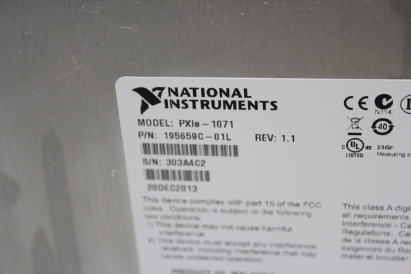 NATIONAL INSTRUMENTS PXI RACK  PXIe-1071