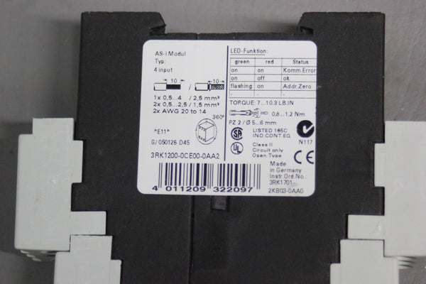 SIEMENS AS-I MODULE 3RK1200-0CE00-0AA2