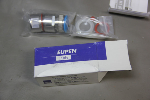 NEW EUPEN 7/8" 50OHM RF MALE STRAIGHT CONNECTOR O'RING 716MV78N1