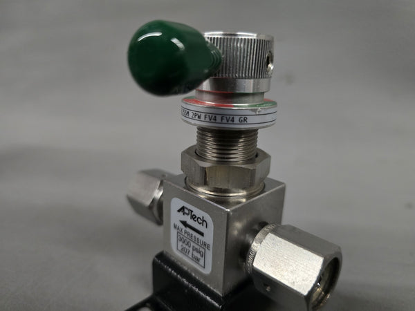 UNUSED APTECH STAINLESS DIAPHRAGM VALVE AP3625SM 2PW FV4 FV4 GR 3000 PSIG 207BAR