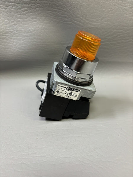 UNUSED SIEMENS 52AAIL4 INTEGRAL LED LIGHTING MODULE YELLOW AMBER 24V