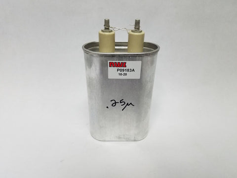 Nwl p09183a high voltage capacitor .25uf 10-20