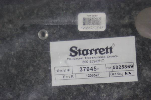 NEW STARRETT GRANITE PLATE 18.5"x21.25"x1.5"