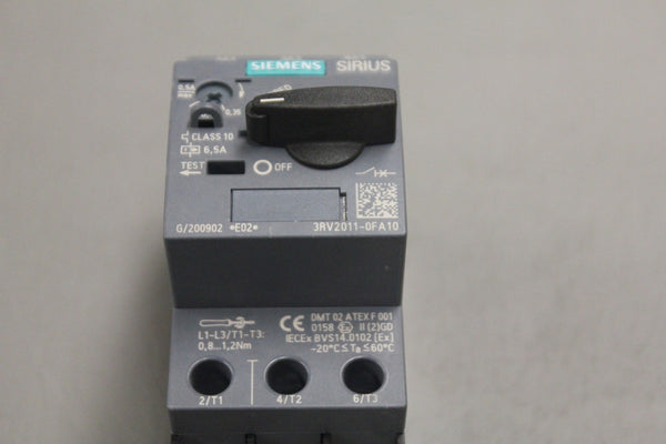 SIEMENS 3RV2011-0FA10 CIRCUIT BREAKER